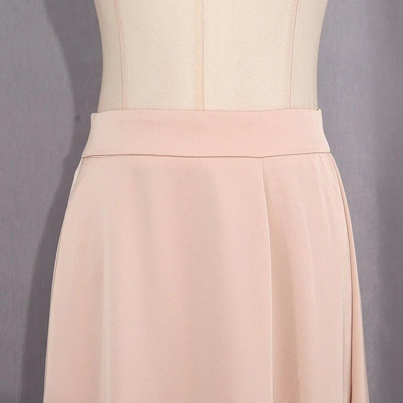 Champagne Satin Cape & Skirt Set(MS314) - Image 7