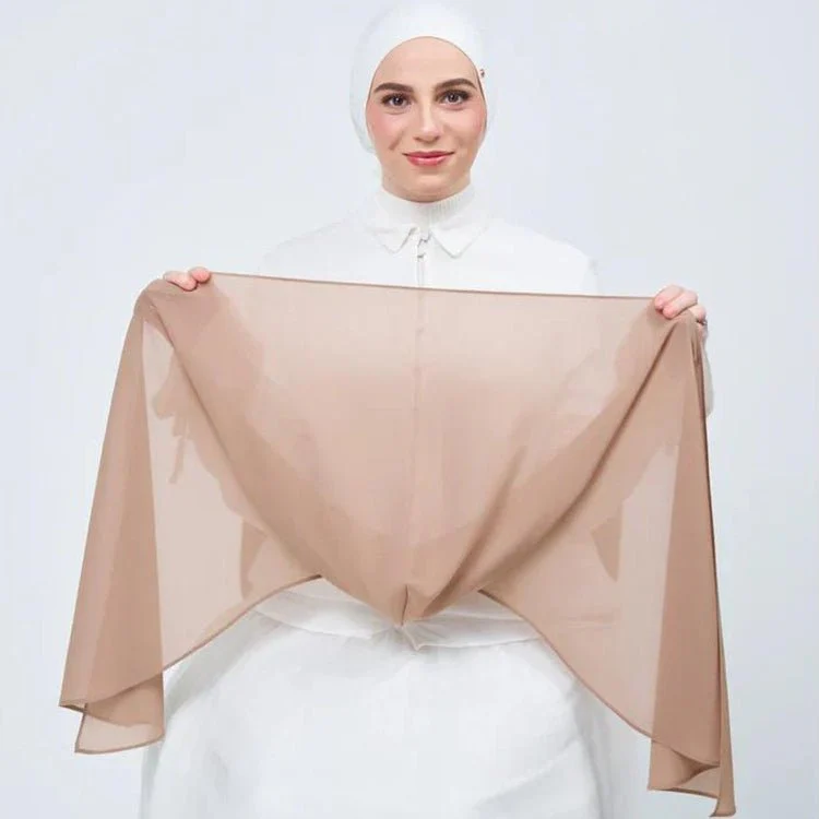 Chiffon Instant Hijab with Magnetic Closure(MH202)