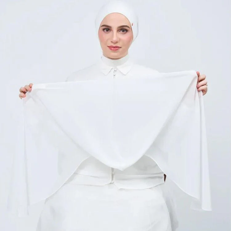 Chiffon Instant Hijab with Magnetic Closure(MH202) - Image 3