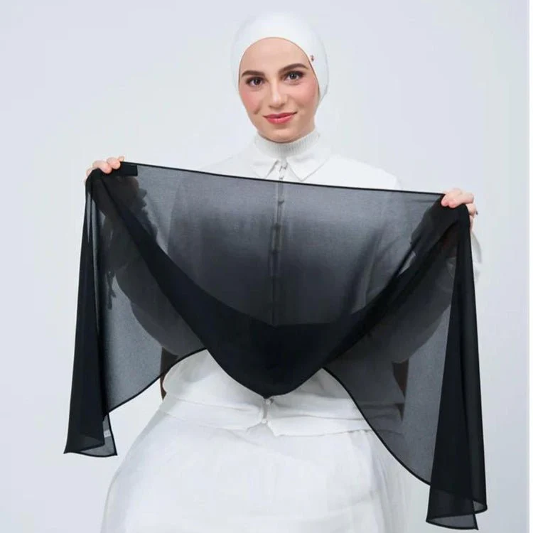 Chiffon Instant Hijab with Magnetic Closure(MH202) - Image 6