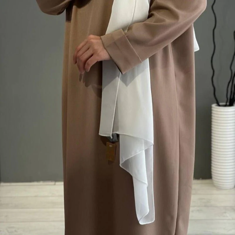 Classic Round Neck Pullover Maxi Dress | Minimalist Solid Color Fall Winter Dress(MA318) - Image 2