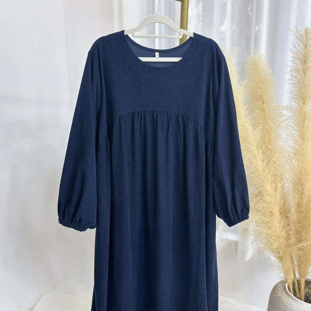Corduroy Swing Loose Abaya | Corduroy Casual Abaya (MA117) - Image 15