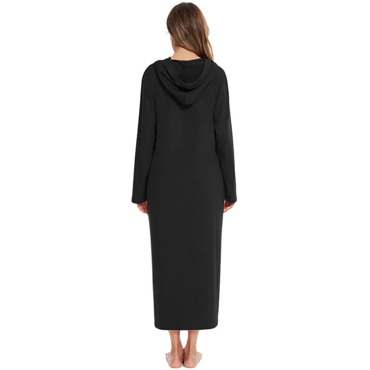 Cozy Longline Zip-Up Cardigan with Pockets | Home Wear Comfort(MS110) - Image 52