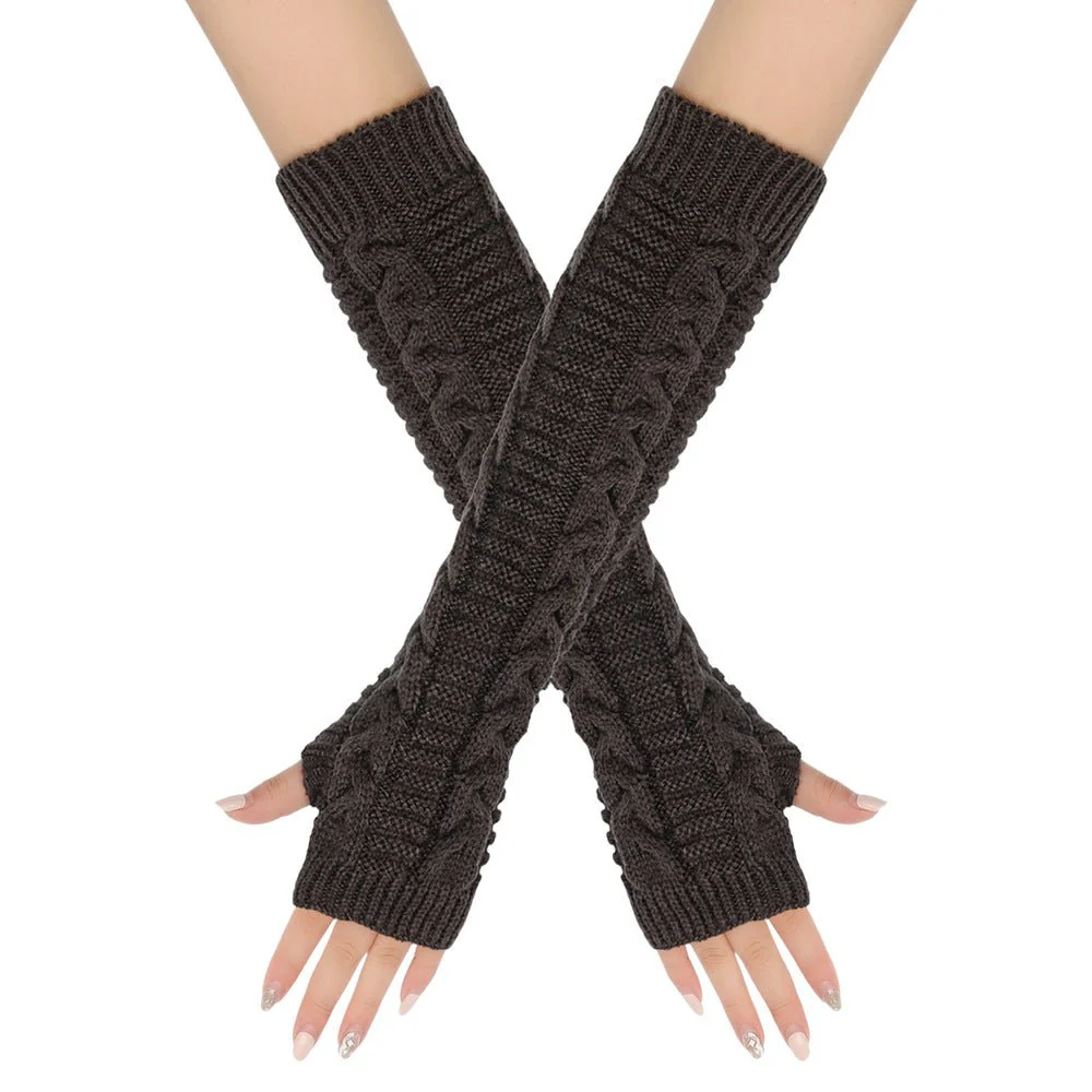 ‌Cozy Warm Cable-Knit Arm Sleeve Covers (MAC310) - Image 10