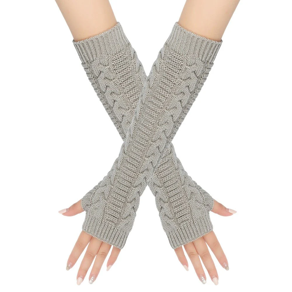 ‌Cozy Warm Cable-Knit Arm Sleeve Covers (MAC310) - Image 12
