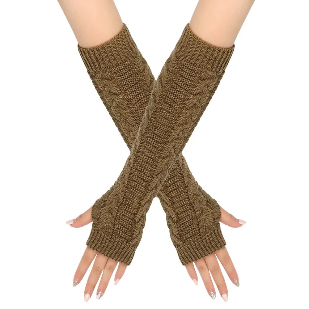 ‌Cozy Warm Cable-Knit Arm Sleeve Covers (MAC310) - Image 6