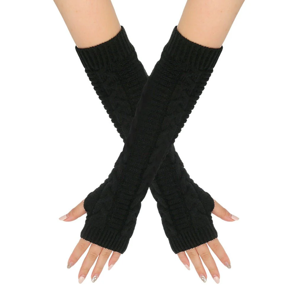 ‌Cozy Warm Cable-Knit Arm Sleeve Covers (MAC310) - Image 7