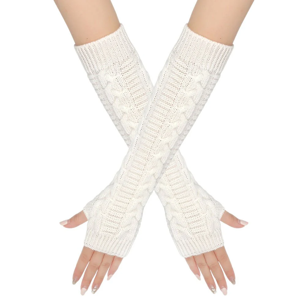 ‌Cozy Warm Cable-Knit Arm Sleeve Covers (MAC310) - Image 8