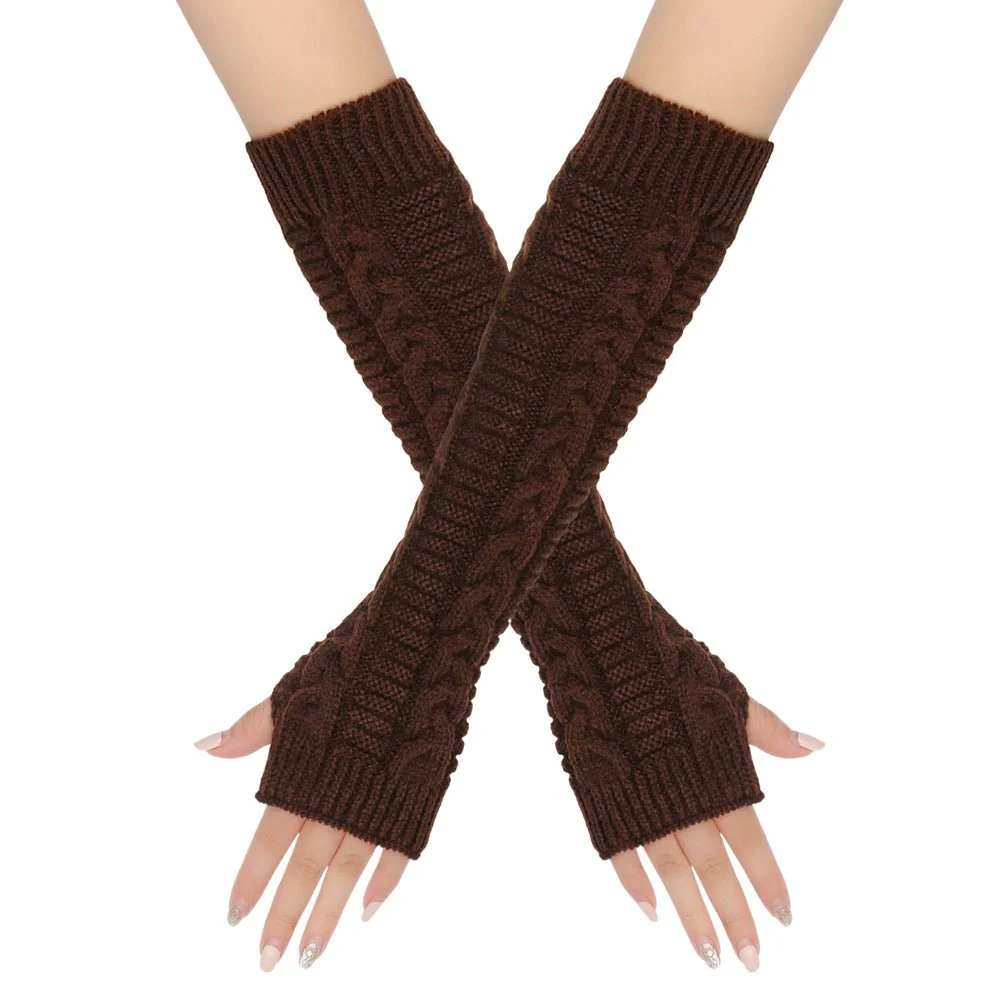 ‌Cozy Warm Cable-Knit Arm Sleeve Covers (MAC310) - Image 9