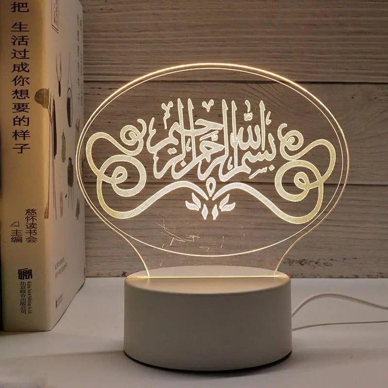 MR012 Ramadan 3D Led Night Light，USB 16 Color Change Remote Control Light - Image 11