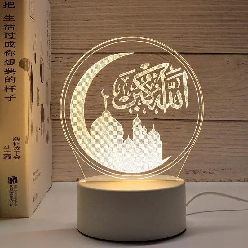MR012 Ramadan 3D Led Night Light，USB 16 Color Change Remote Control Light - Image 15