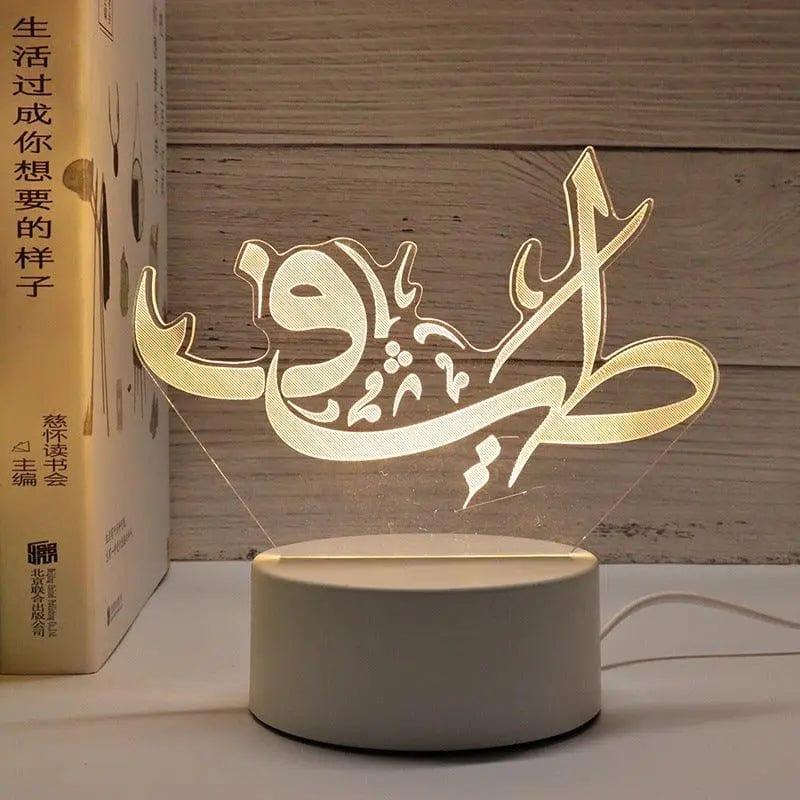 MR012 Ramadan 3D Led Night Light，USB 16 Color Change Remote Control Light - Image 16