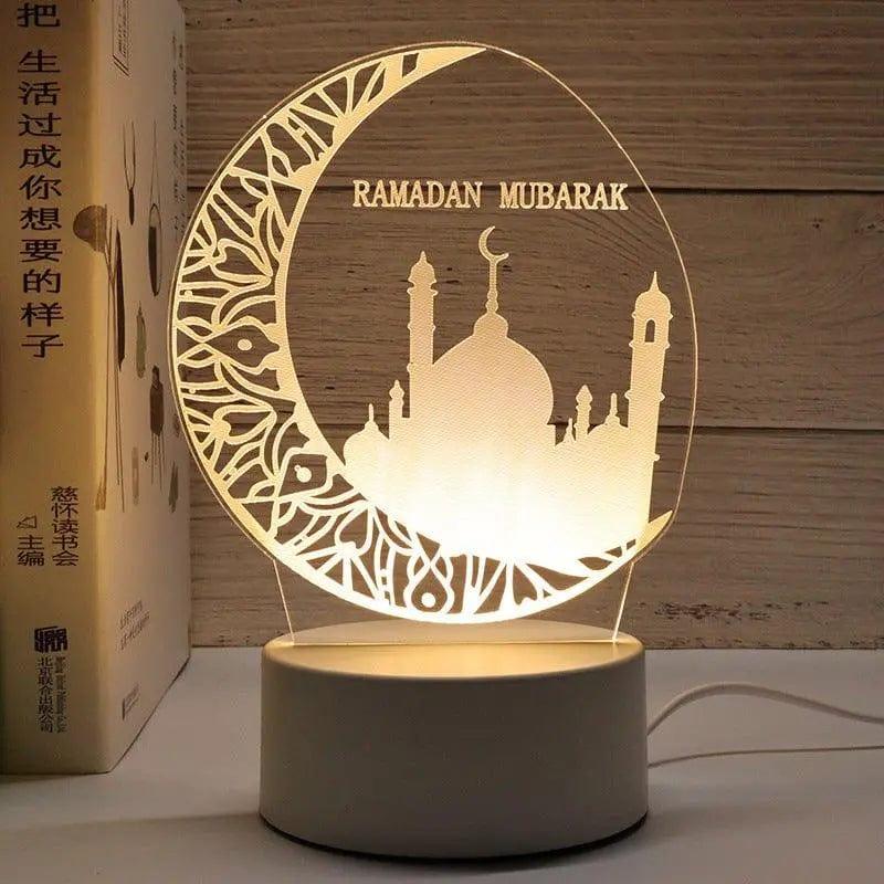 MR012 Ramadan 3D Led Night Light，USB 16 Color Change Remote Control Light - Image 19
