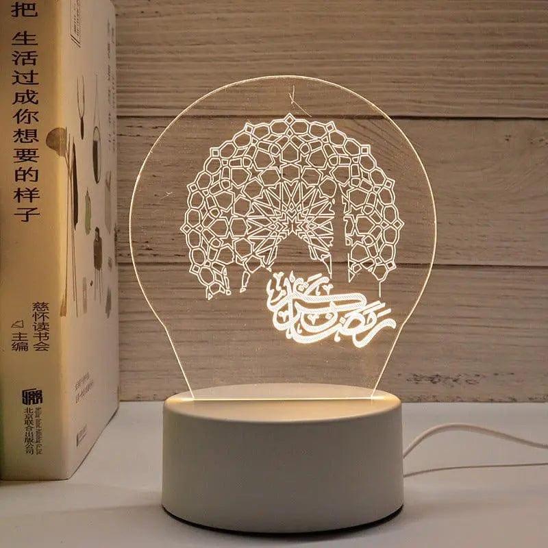 MR012 Ramadan 3D Led Night Light，USB 16 Color Change Remote Control Light - Image 21