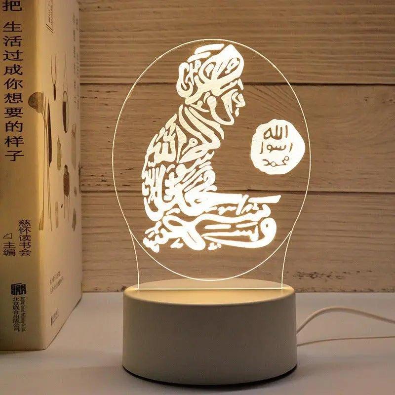 MR012 Ramadan 3D Led Night Light，USB 16 Color Change Remote Control Light - Image 23