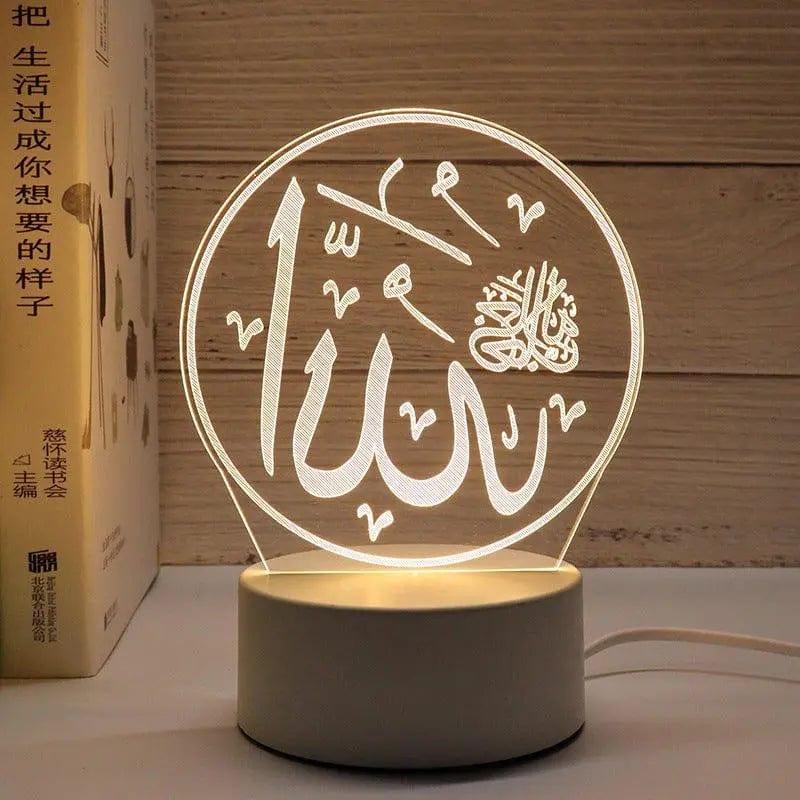 MR012 Ramadan 3D Led Night Light，USB 16 Color Change Remote Control Light - Image 8