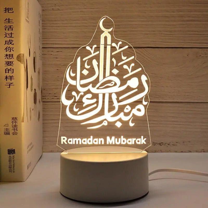 MR012 Ramadan 3D Led Night Light，USB 16 Color Change Remote Control Light - Image 9