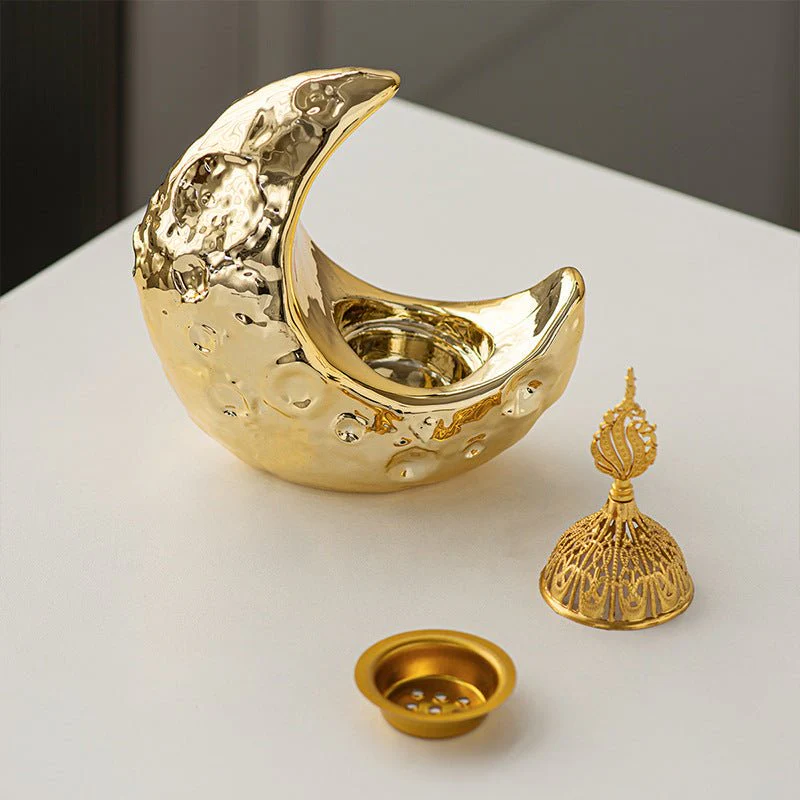 Crescent Ceramic Desktop Incense Burner (MAC400) - Image 4