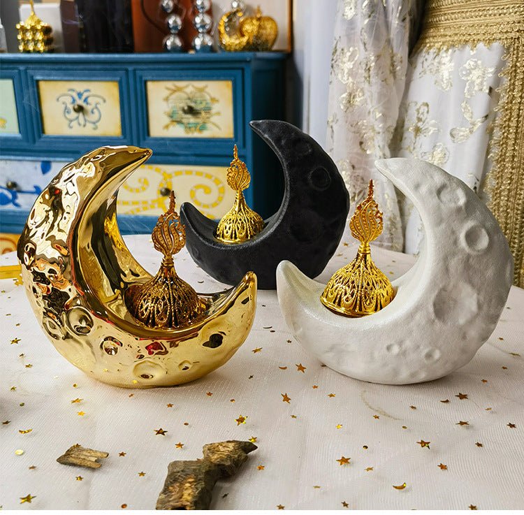 Crescent Ceramic Desktop Incense Burner (MAC400) - Image 9