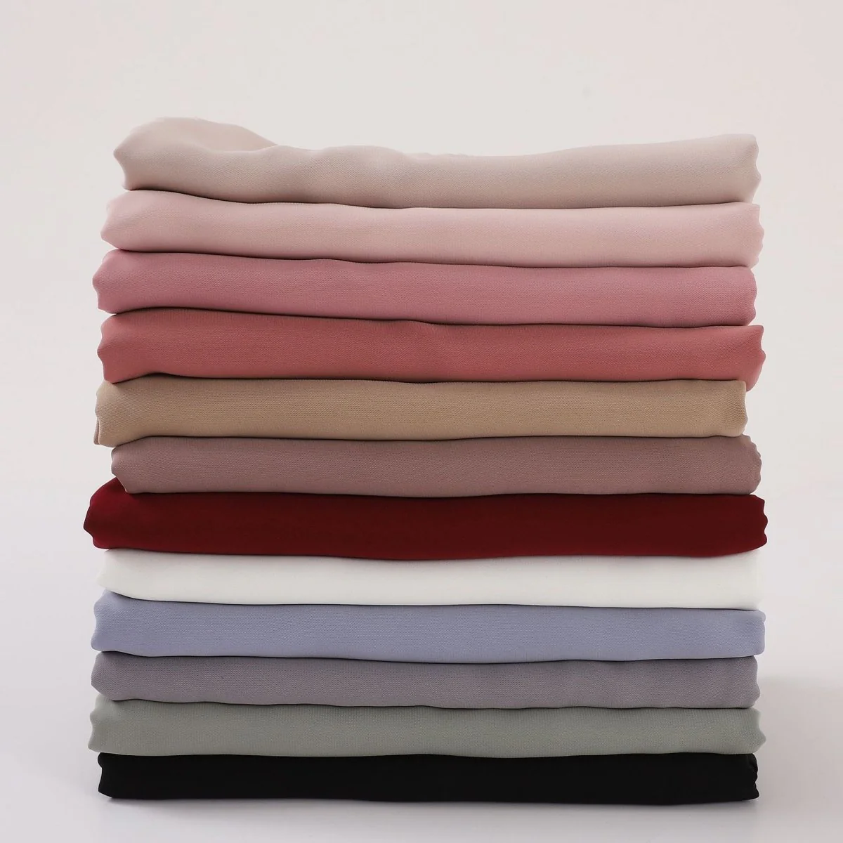 Crinkle-Resistant Long Hijab Silk-Like Hijab (MH154) - Image 15