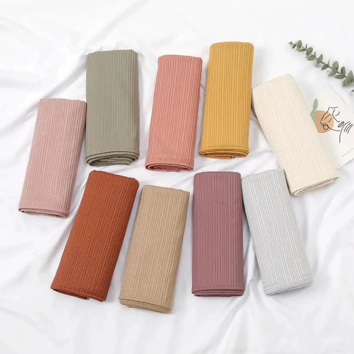 Crinkled Soft Jersey Hijab | Crinkled Hijab (MH001) - Image 4