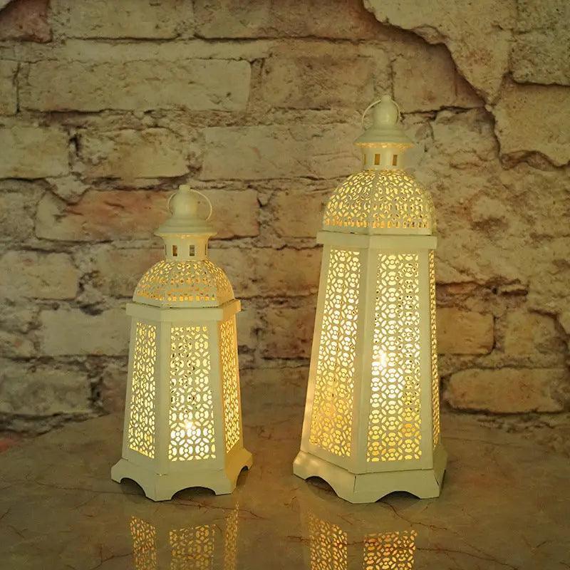 MR025 Gold Candle Holders Candlestick Home Decoration, Moroccan candle holder retro - Image 2