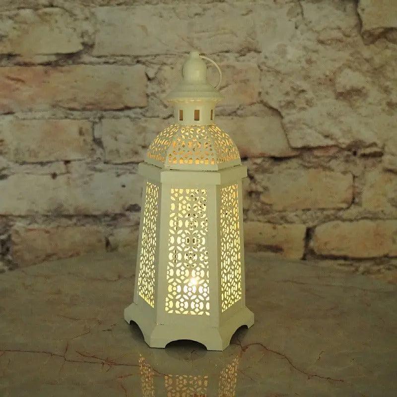 MR025 Gold Candle Holders Candlestick Home Decoration, Moroccan candle holder retro - Image 5