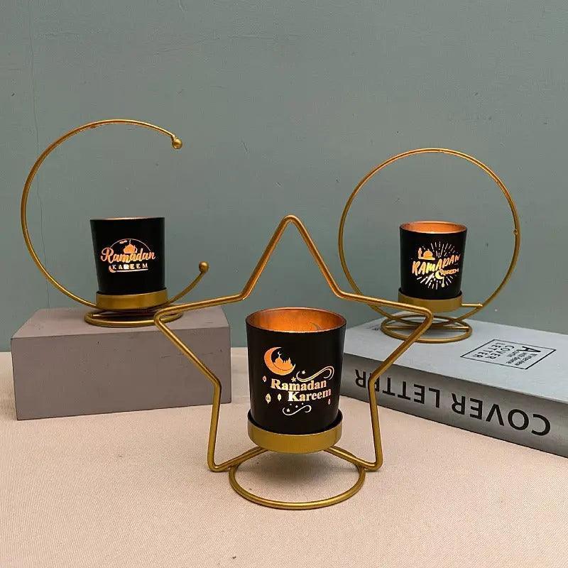 MR041 iron candlestick moon star lamp, ramadan decoration - Image 3