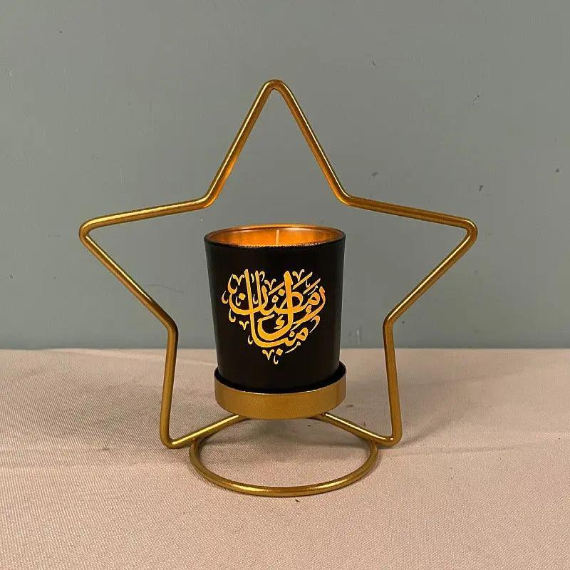 MR041 iron candlestick moon star lamp, ramadan decoration - Image 9