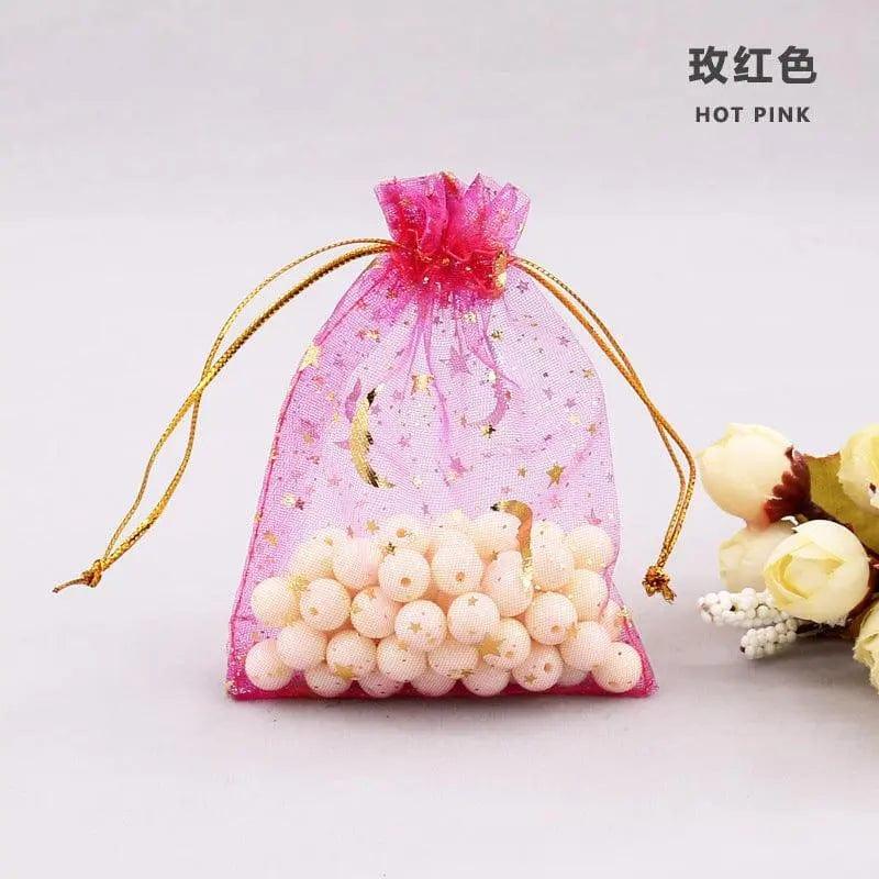 MR010 100 Pcs 3.5*4.7 Inches Moon Star Candy Bags, Ramadan Gift Bags. - Image 3