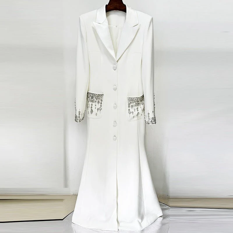 Crystal Embellished Blazer Evening Gown(MS300) - Image 2