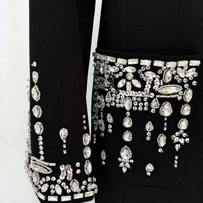 Crystal Embellished Blazer Evening Gown(MS300) - Image 6