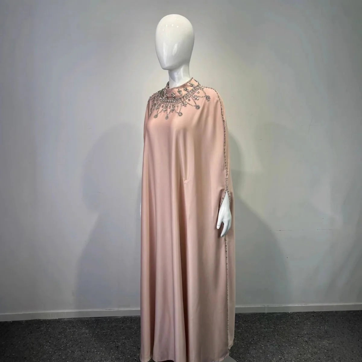 Crystal Embellished Cape Kaftan (MA418) - Image 3