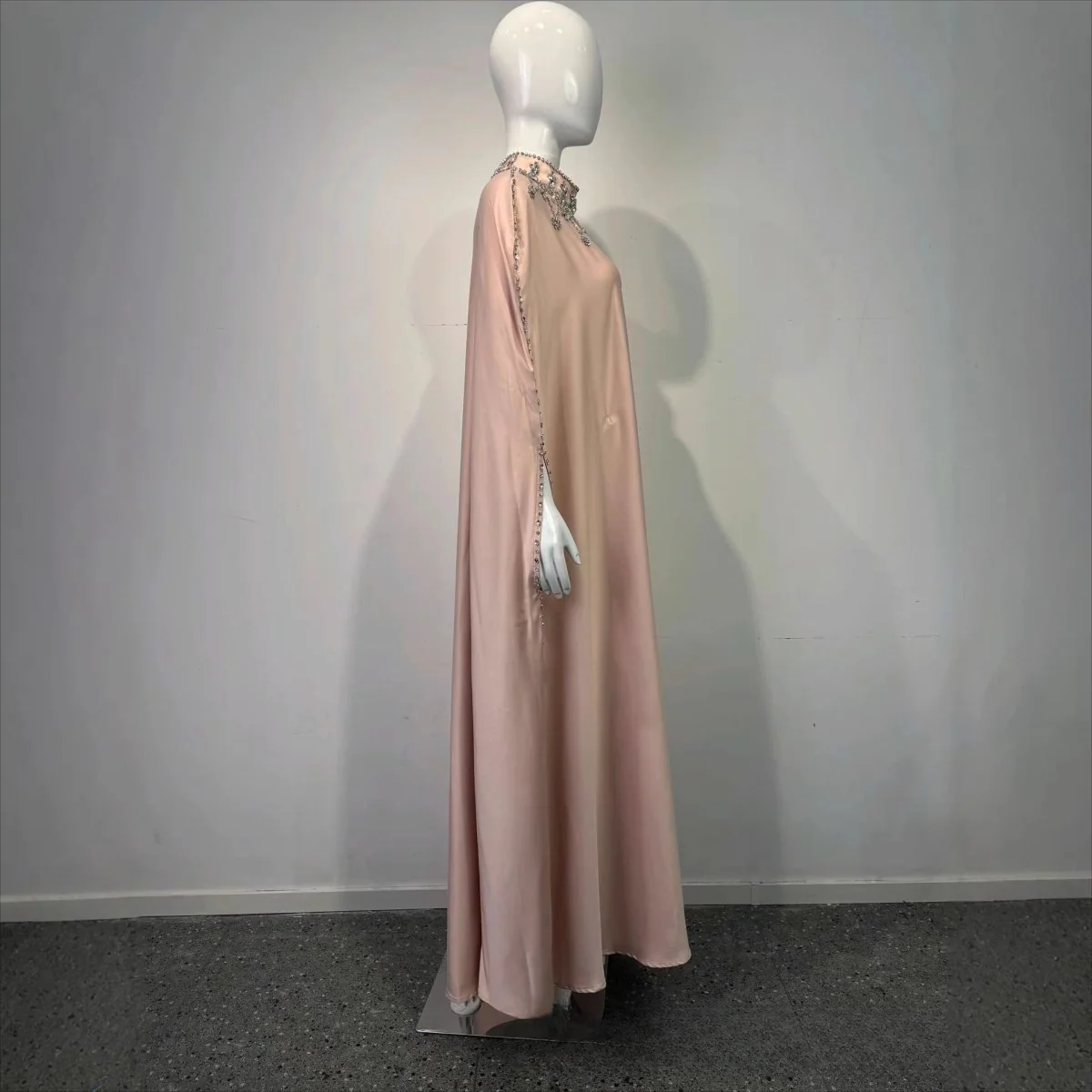 Crystal Embellished Cape Kaftan (MA418) - Image 4