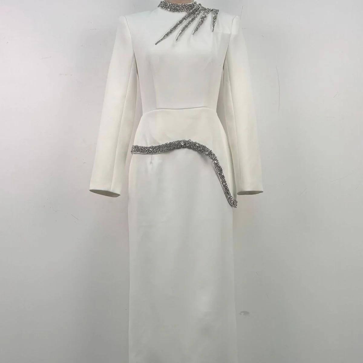 Crystal Embellished Evening Gown(MS313) - Image 4