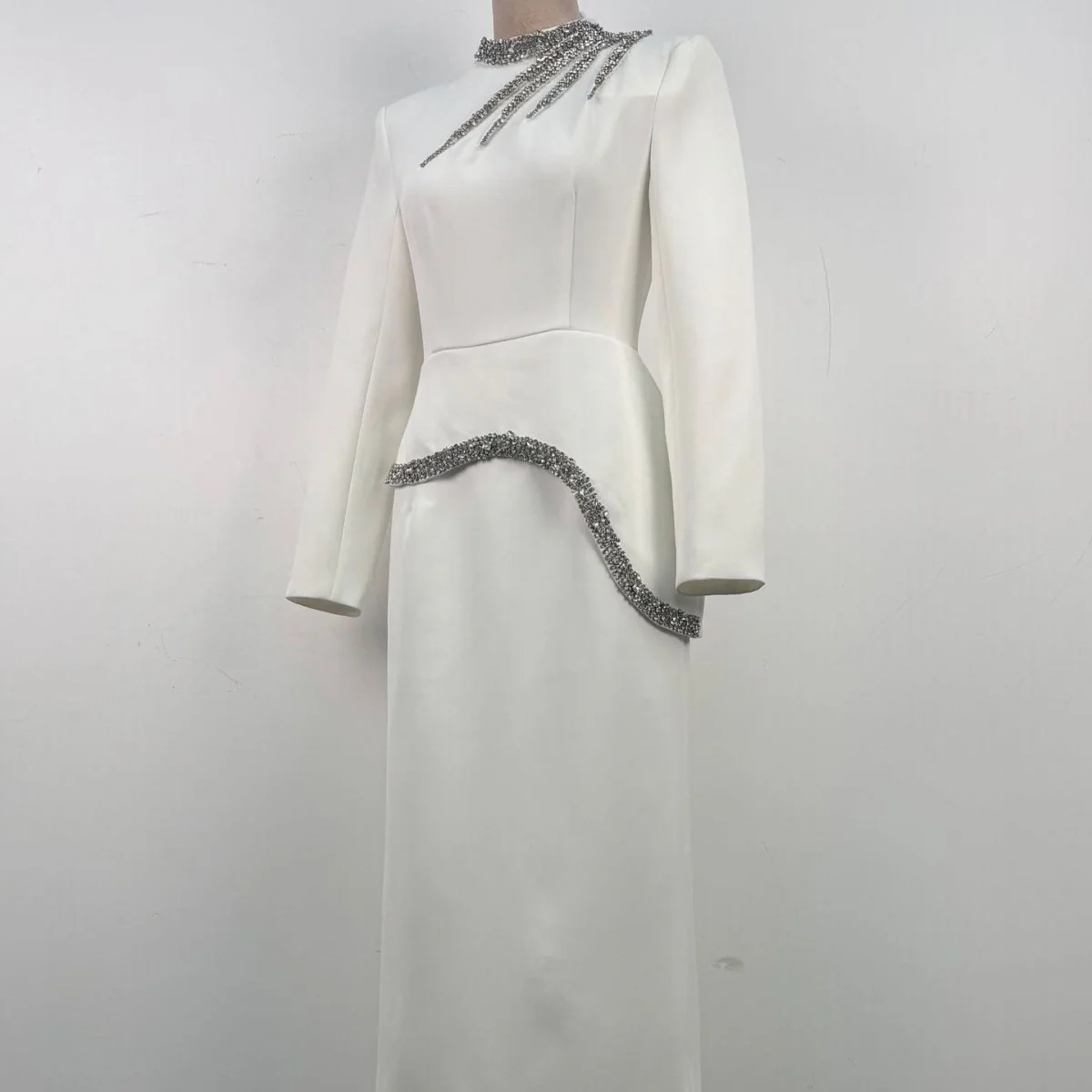 Crystal Embellished Evening Gown(MS313) - Image 5