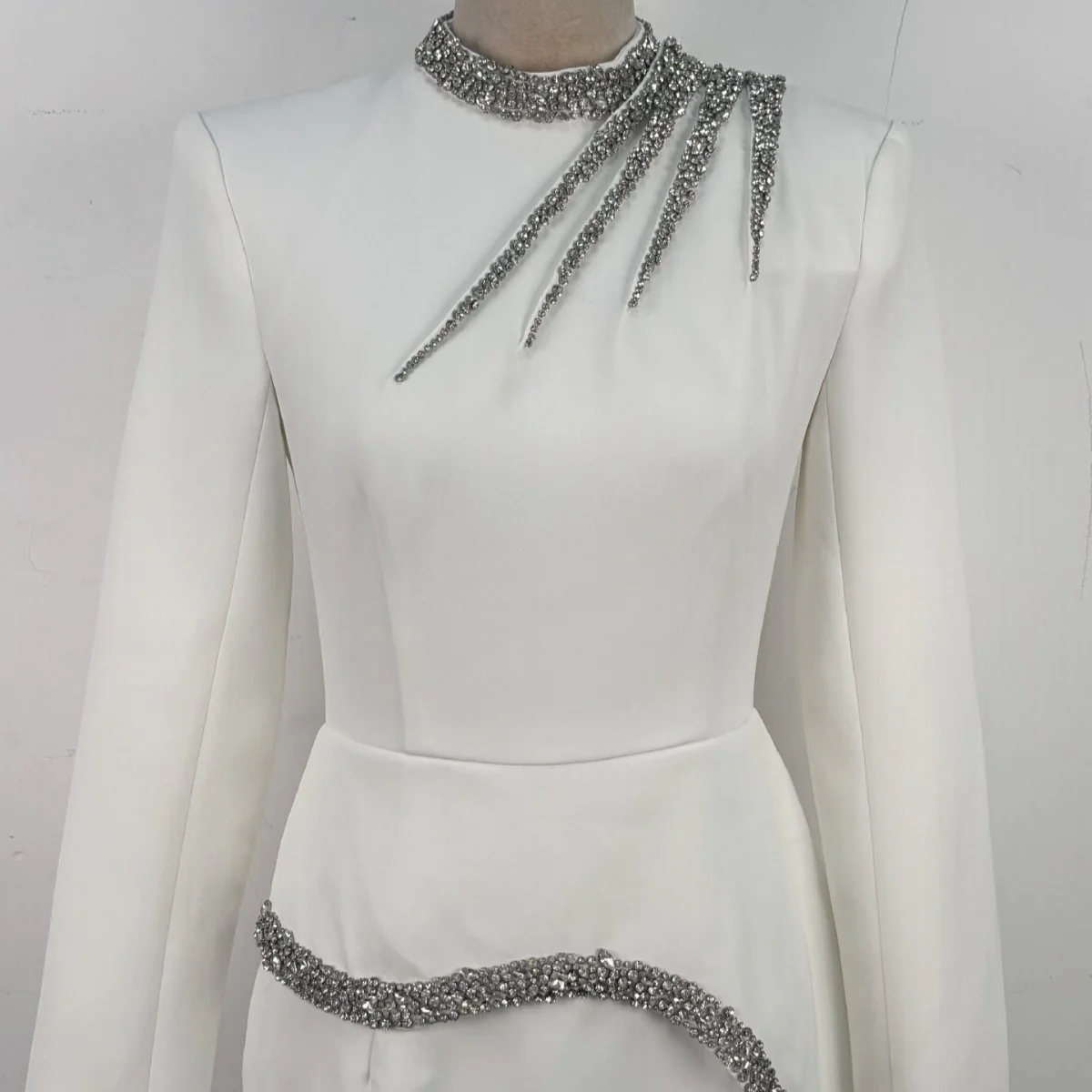 Crystal Embellished Evening Gown(MS313) - Image 7