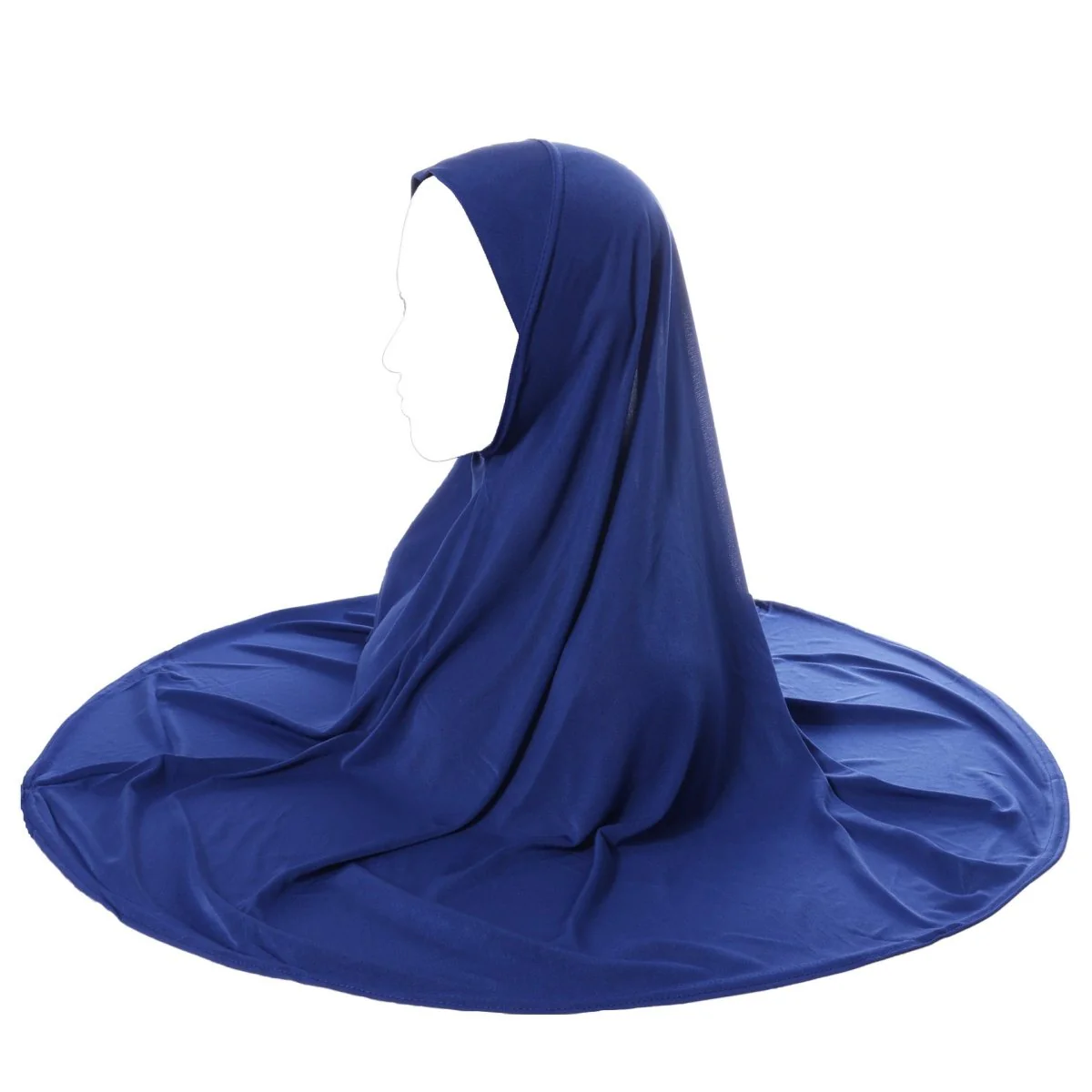 Crystal Linen Round Edge Khimar Hijab(MK028) - Image 11
