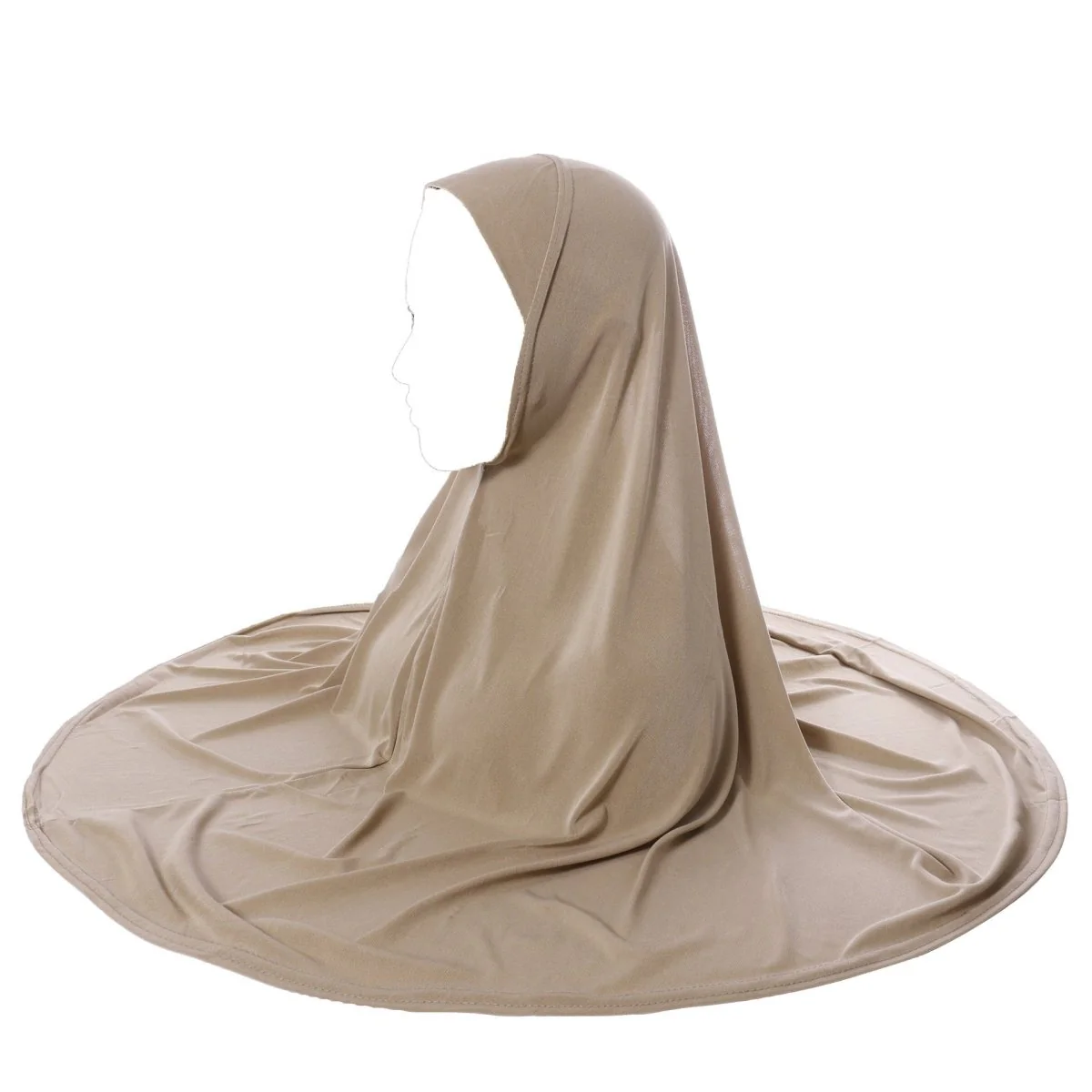 Crystal Linen Round Edge Khimar Hijab(MK028) - Image 14
