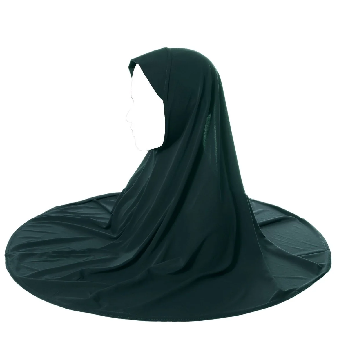 Crystal Linen Round Edge Khimar Hijab(MK028) - Image 16