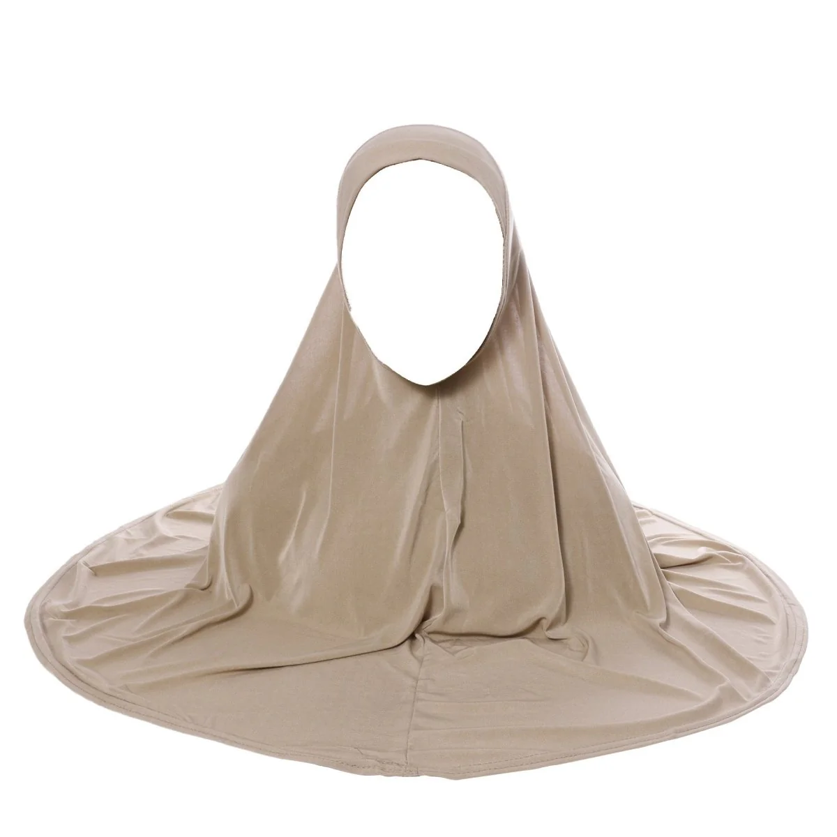 Crystal Linen Round Edge Khimar Hijab(MK028) - Image 3