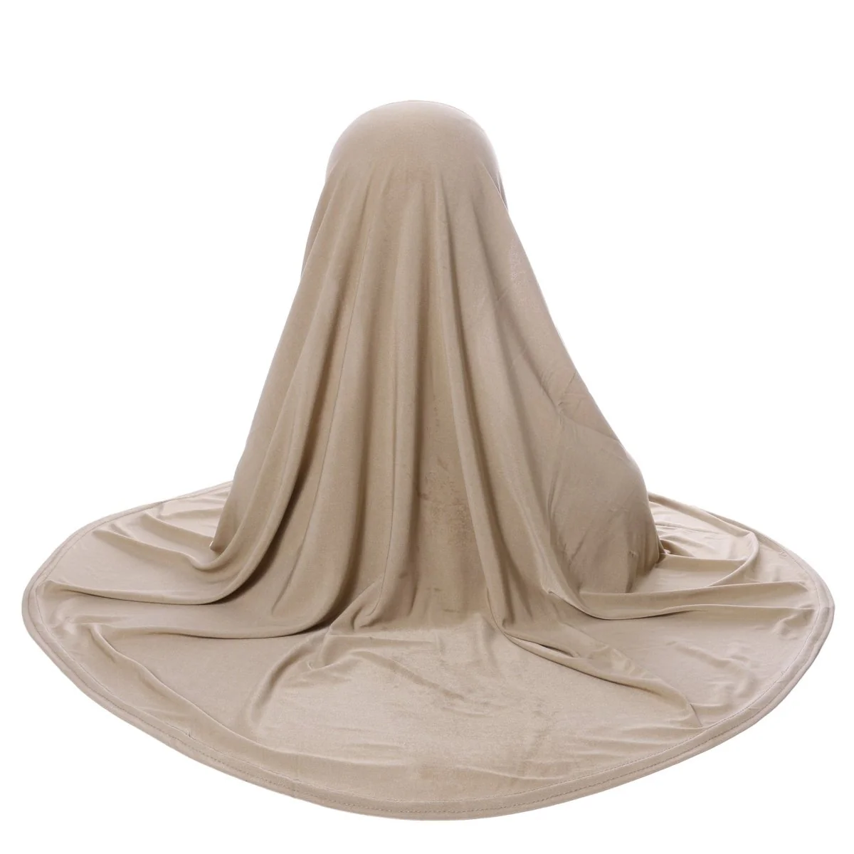 Crystal Linen Round Edge Khimar Hijab(MK028) - Image 4