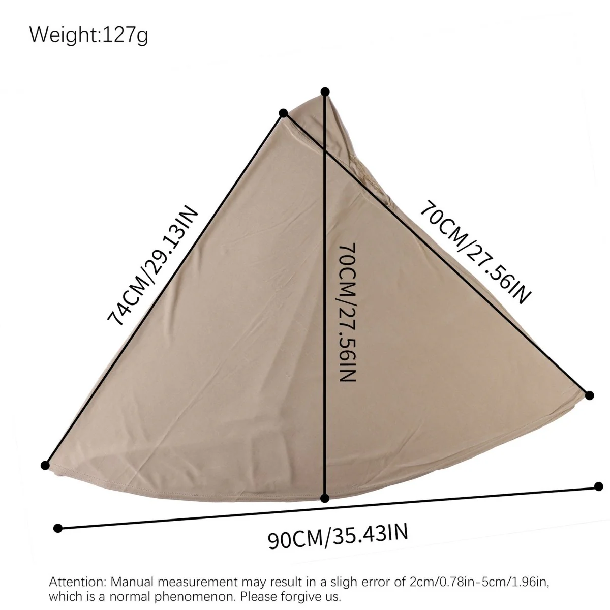 Crystal Linen Round Edge Khimar Hijab(MK028) - Image 5