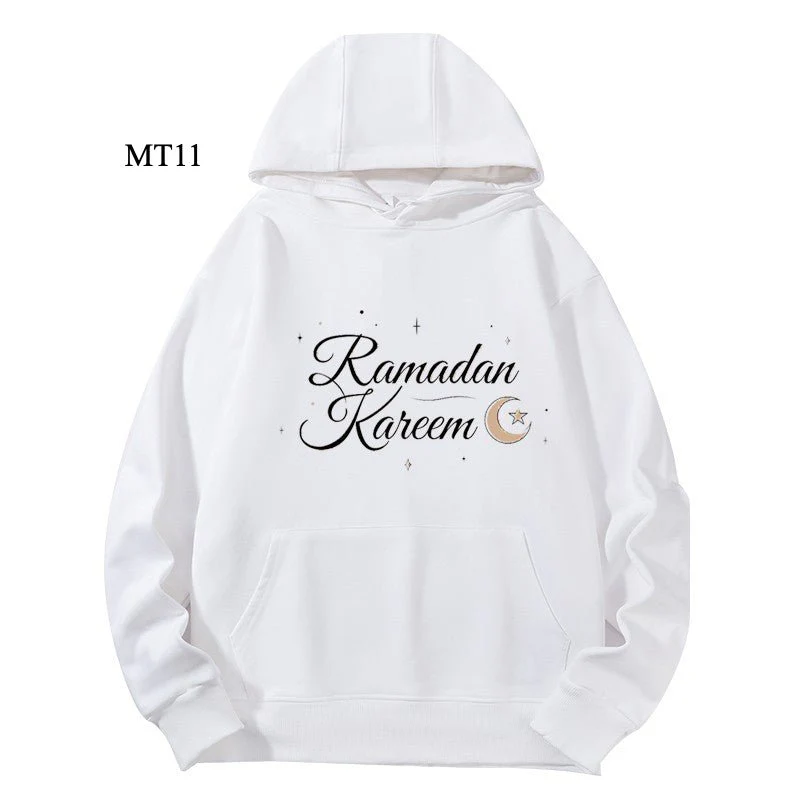 Ramadan Keffiyeh Customizable Hoodie t-shirt for Adults – High-Quality, Hooded Design (MTC002) - Image 2
