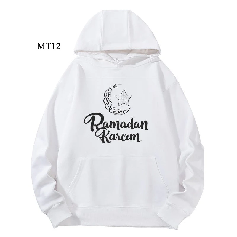 Ramadan Keffiyeh Customizable Hoodie t-shirt for Adults – High-Quality, Hooded Design (MTC002) - Image 3