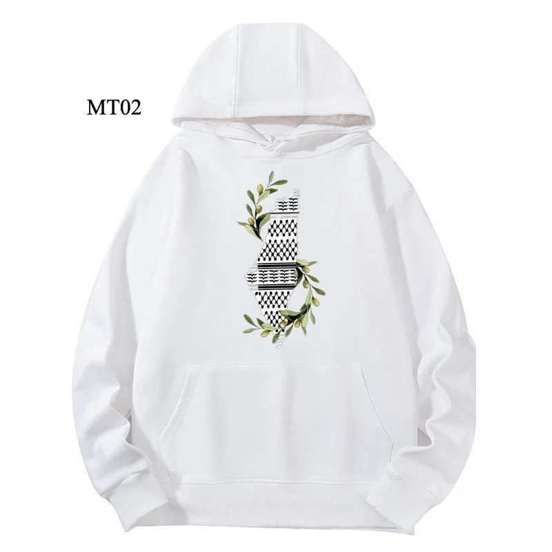 Ramadan Keffiyeh Customizable Hoodie t-shirt for Adults – High-Quality, Hooded Design (MTC002) - Image 9