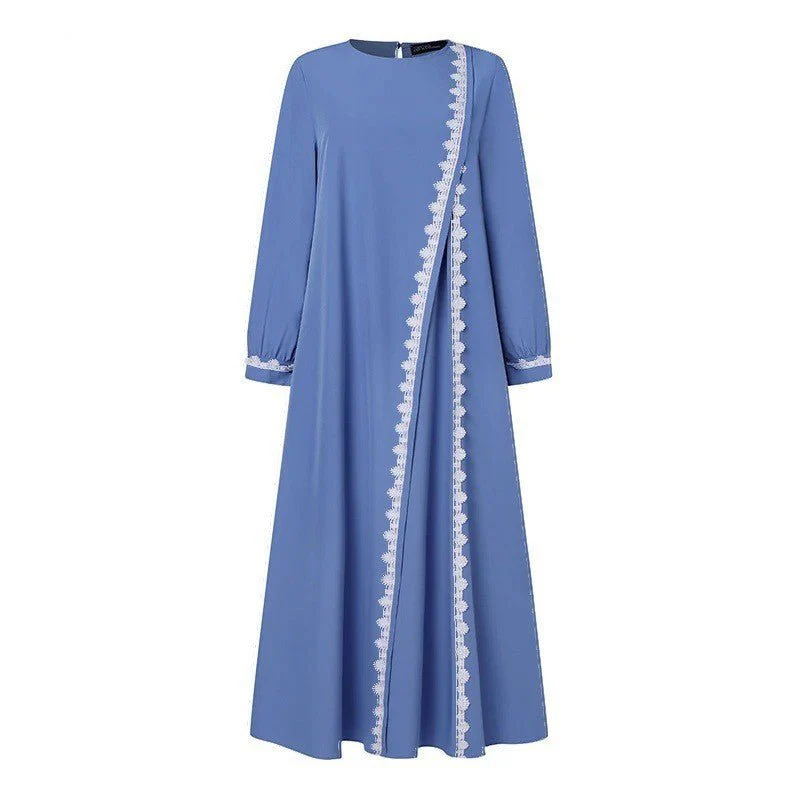Designer Casual Abaya With Lace Detailing (MA146) - Image 7