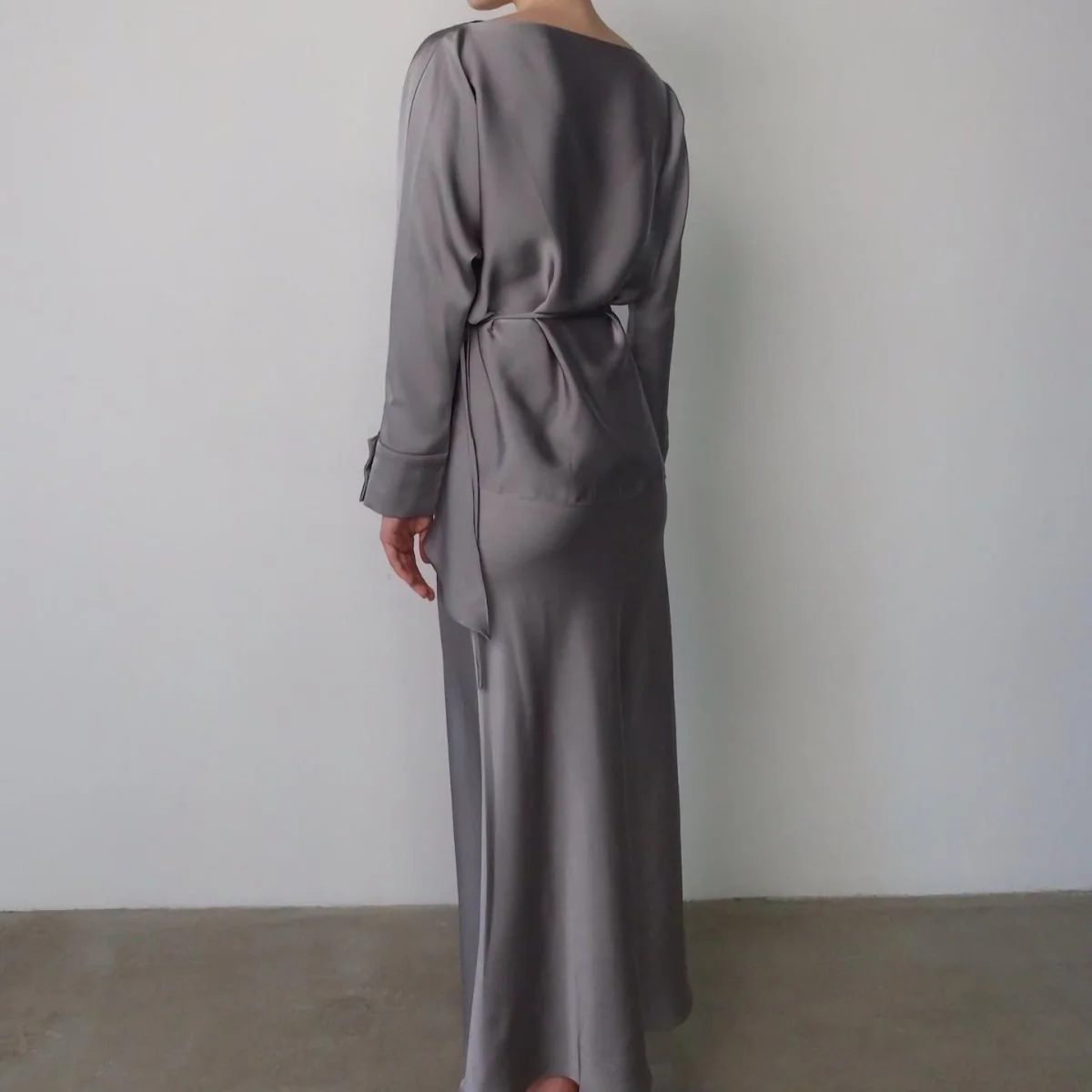Draped Wrap Top & Maxi Skirt Set(MS333) - Image 21