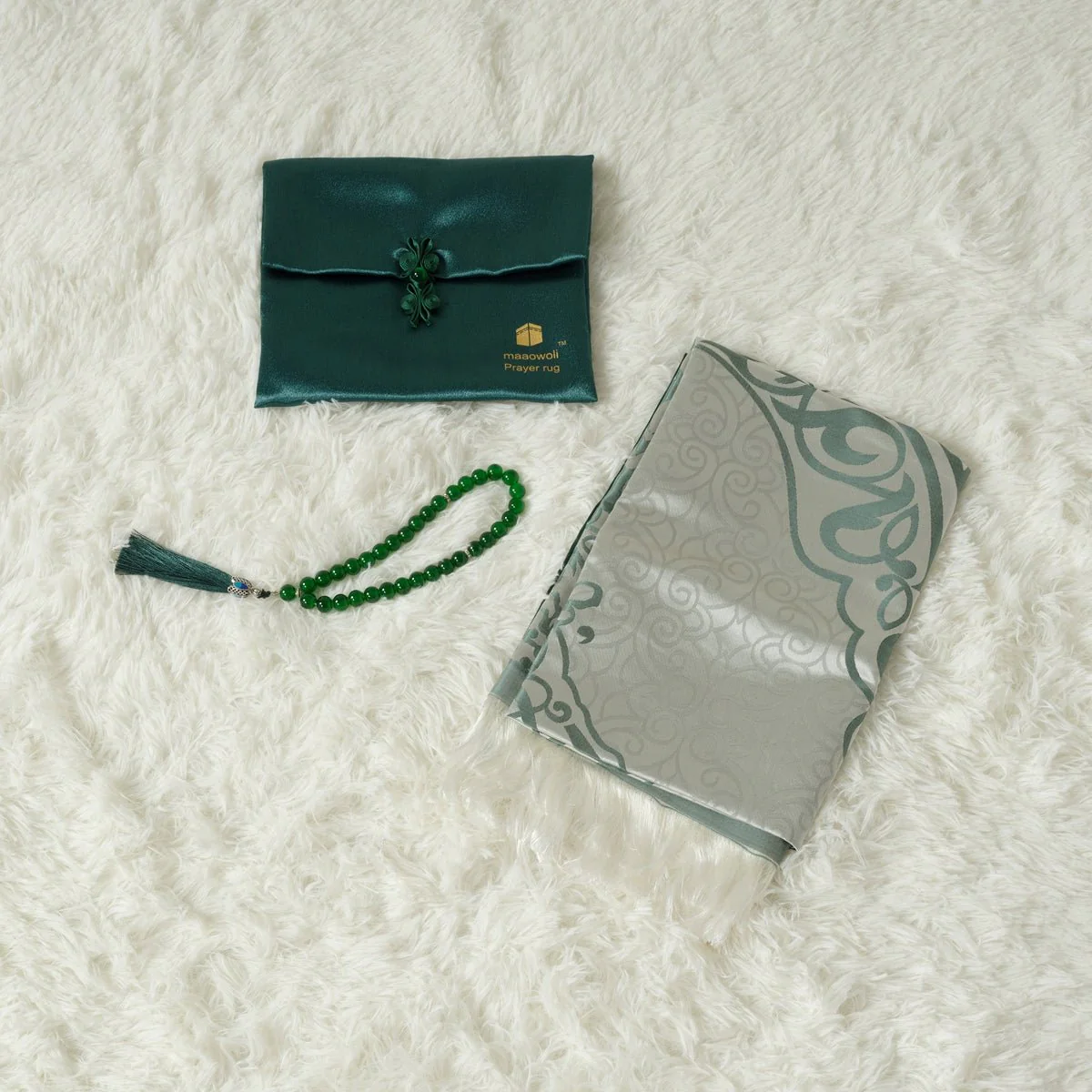 Eco-Friendly elegant Prayer Mat & Tasbeeh sets(MR066) - Image 19