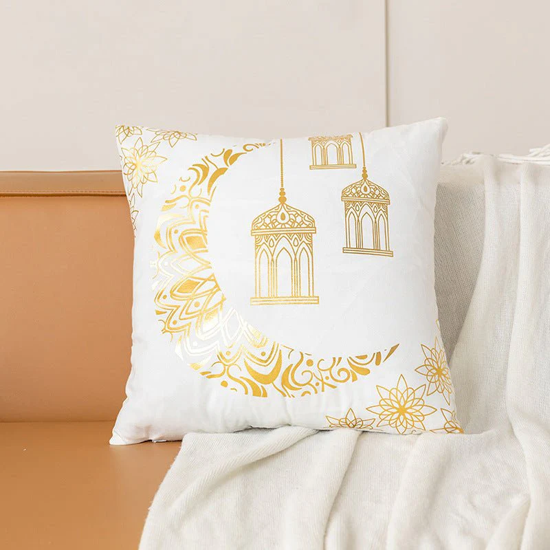 Eid Moon Hot Stamped Short Plush Pillow Cover (MR076) - Image 17